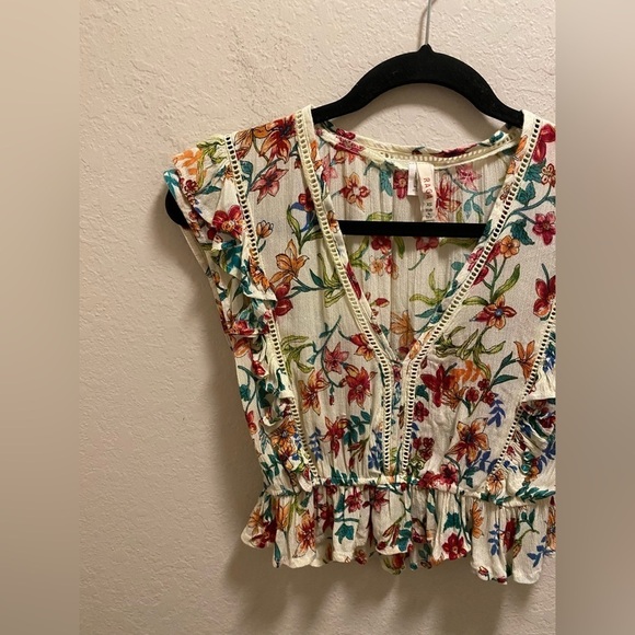 Raga My Paradise Floral Crop Top Size XS - Picture 4 of 8